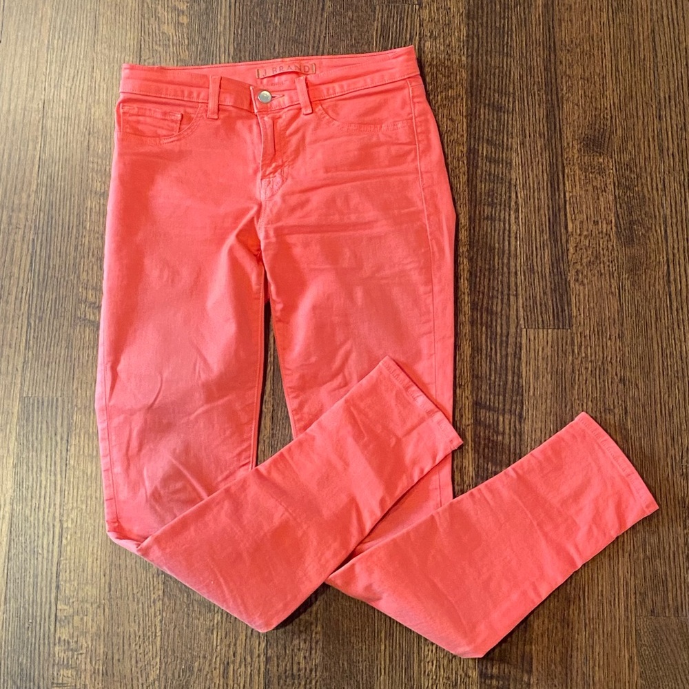 J Brand Coral Skinny Jeans size 27